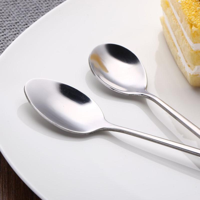 1 bucată lingură de cafea cu mâner lung din oțel inoxidabil pentru amestecare lingură de gheață