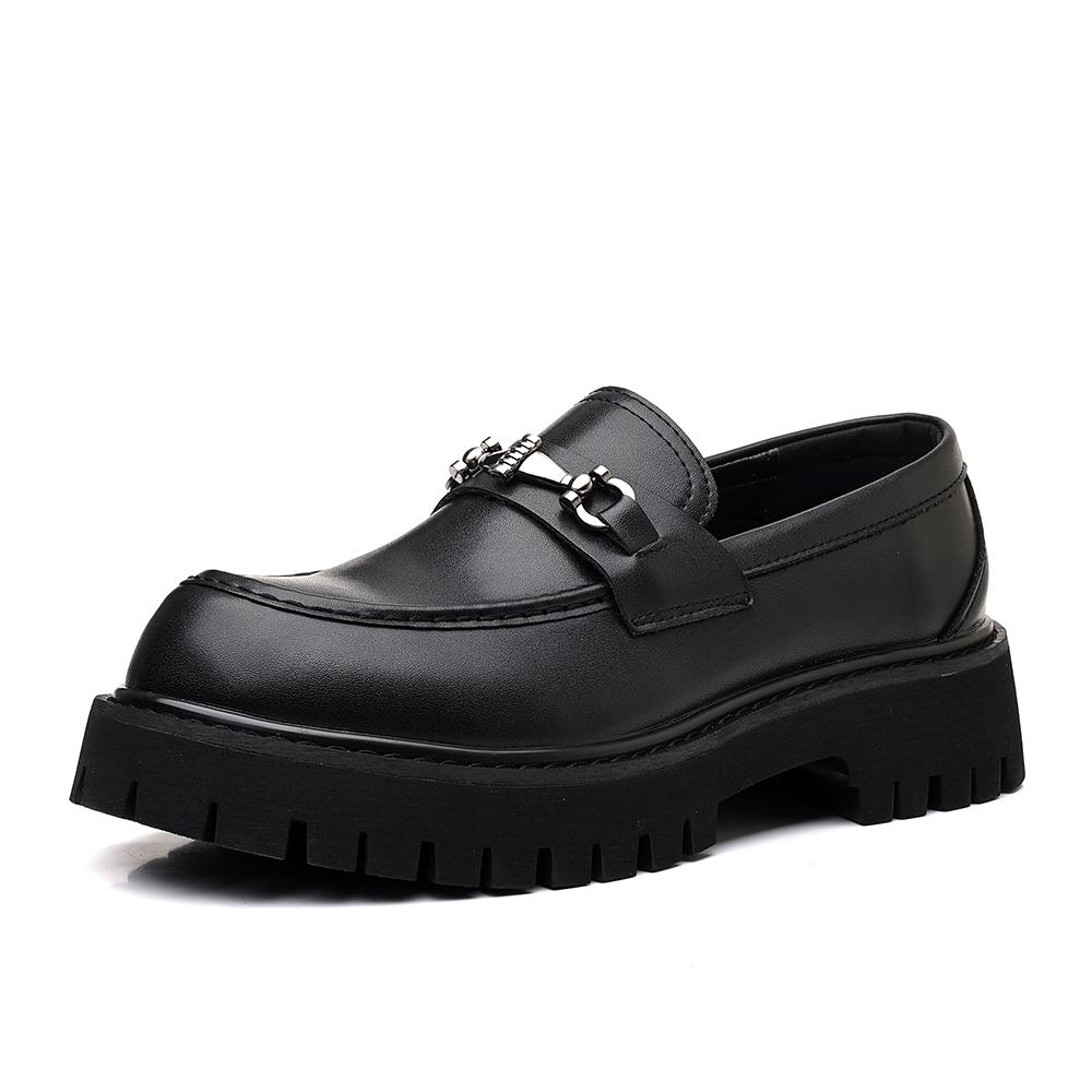 Handgefertigte Leder Herren Oxford Schuhe Outdoor Slip-on Loafer Mann Leder Freizeitschuhe Slip-on Flats Einfache Mokassins Laufschuhe 47 schwarz
