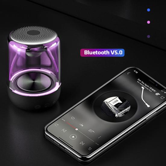 C7 Portable Wireless Bluetooth-compatible Speaker Colorful Stereo Bass LED Light Sound Box