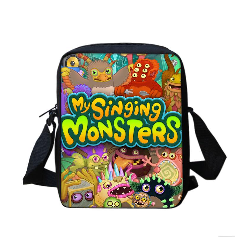 My Singing Monsters Bag Game Cartoon Print Large Capacity New Kindergarten Elementary School Boys and Girls