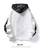 Men's Cashew Flower Two-in-One Baseball Hoodie Jacket - Hong Kong Style Trend