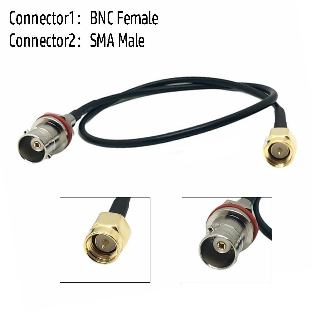 SMA Male To BNC Female Connector RG174 Adapter Antenna Signal Cable