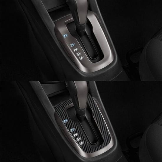 Carbon Fiber Bright Black Automatic Gear Shift Sticker For Chevrolet Sonic 12-16
