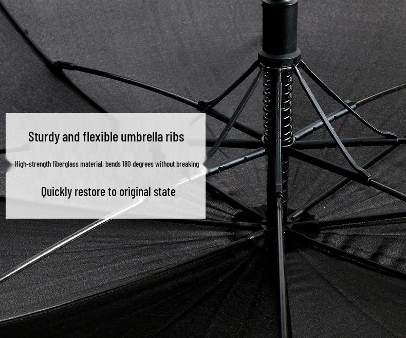 Jieguo Windproof Automatic Golf Umbrella - Large Dual-Use, Sun & Rain Protection for Two, Customizable Print LOGO