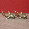 Shark Shark Statue Solid Brass Tea Pet Creative Desktop Ornament  Home Decor