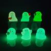 10Pcs Light In The Dark Ghost Figurines Miniatures Ghost Statue  Home Office Desktop Decor