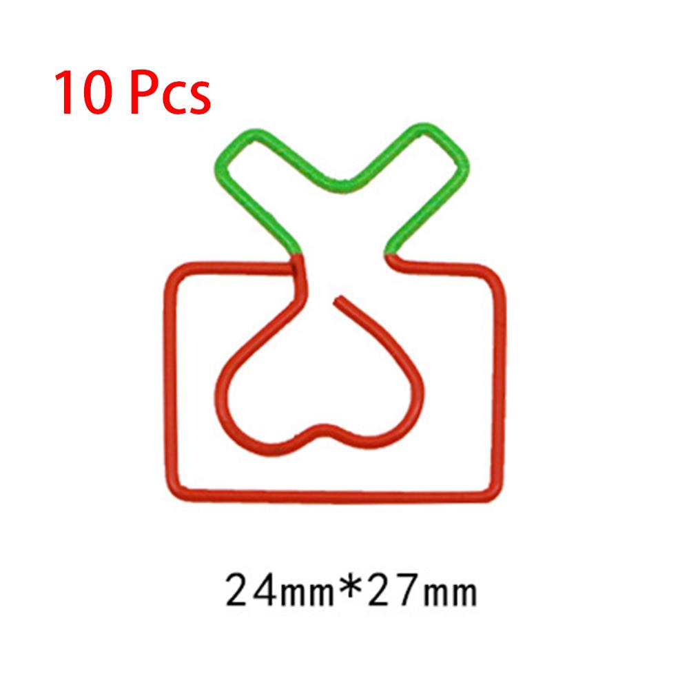 10 Pieces Cartoon Vegetabl Creative Carrot Metal Office School Supplies Cute Paper Clips Gift