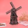 Windmill Ornaments, Mini Vintage European Holland Windmill Statue for Home Office Desktop Bookshelf Decor