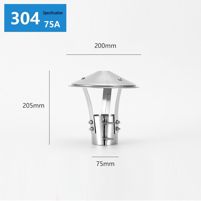 Stainless Steel Chimney Rain & Wind Cap Flue Cover, 160mm Exhaust Vent Cap