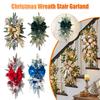 Christmas Swag Wreath Pendants Without/with Light Swag Trim Garland Home Door Window Decoration Party Supplies