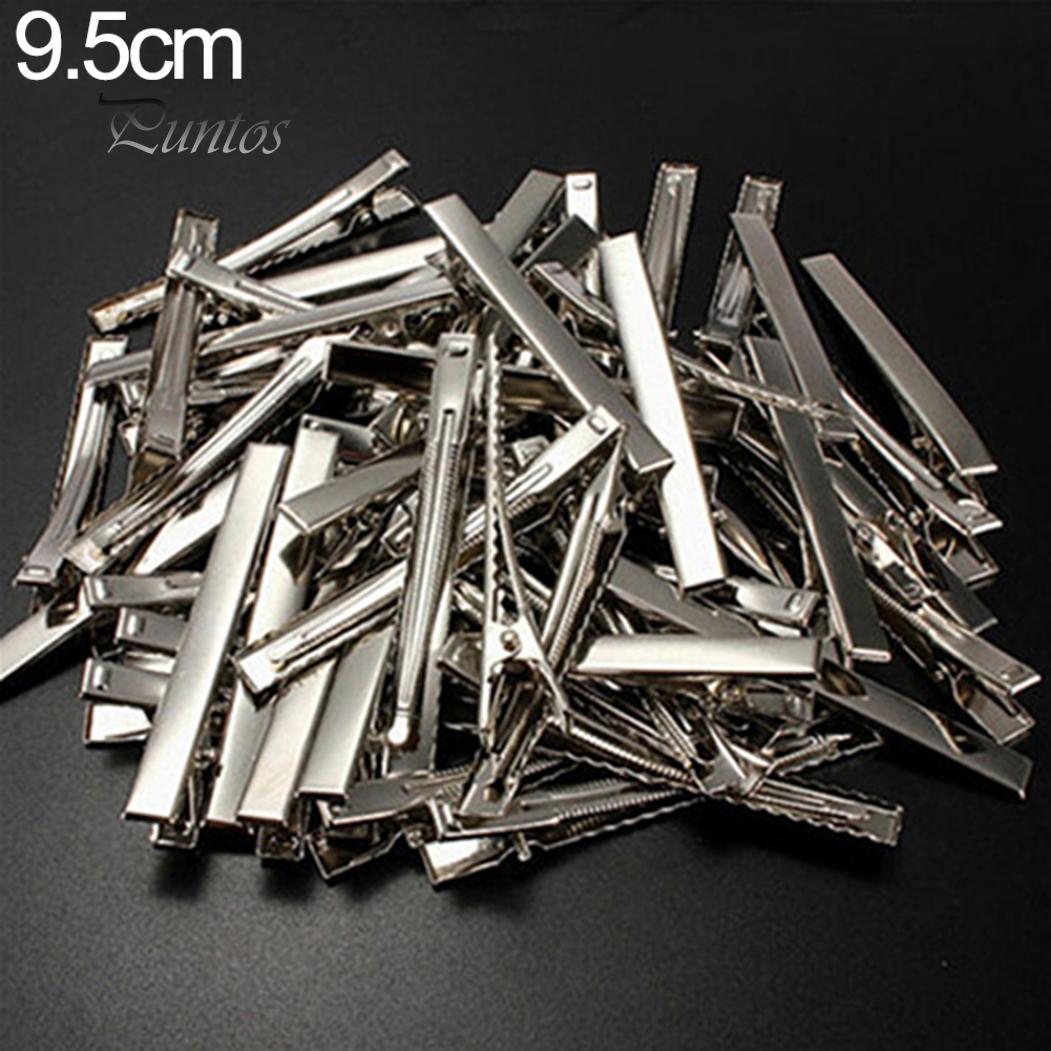 

Симпатичные 20 шт. плоские одинарные зажимы-заколки с бантиками-заколками 9.5cm