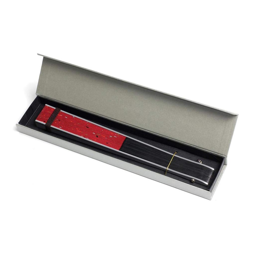 Taniguchi Shoudo Faltfächer mit Aluminiumrippen und Ring Ein einzigartiger Faltfächer mit Aluminiumrippen [Wagami Koji] Damen (Rin)