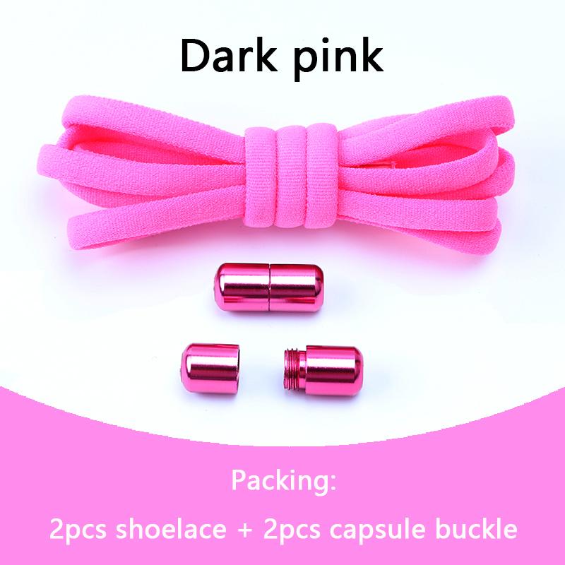 Elastische Schnürsenkel ohne Binden, halbrunde Schnürsenkel für Kinder und Erwachsene, Sneaker-Schnürsenkel, schnelle, faule Schnürsenkel mit Metallverschluss, Schuhbänder