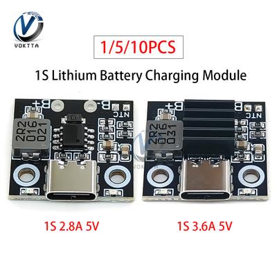 1S 1.8A 1.6A 1V 18611 Lithium Battery Charging Module Charging Discharging Indicator Protection Board Type-C Charge Module