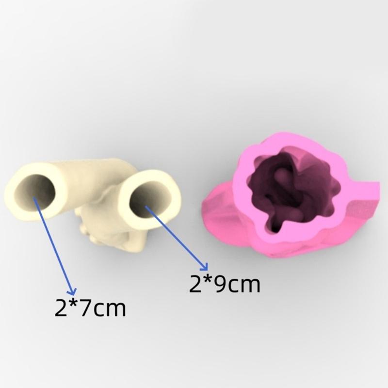 Handcraft Hand in Hand Shaped Silicone Mold for Unique Plant Pots Sturdy Cement Plaster Casting Tool Home Decoration