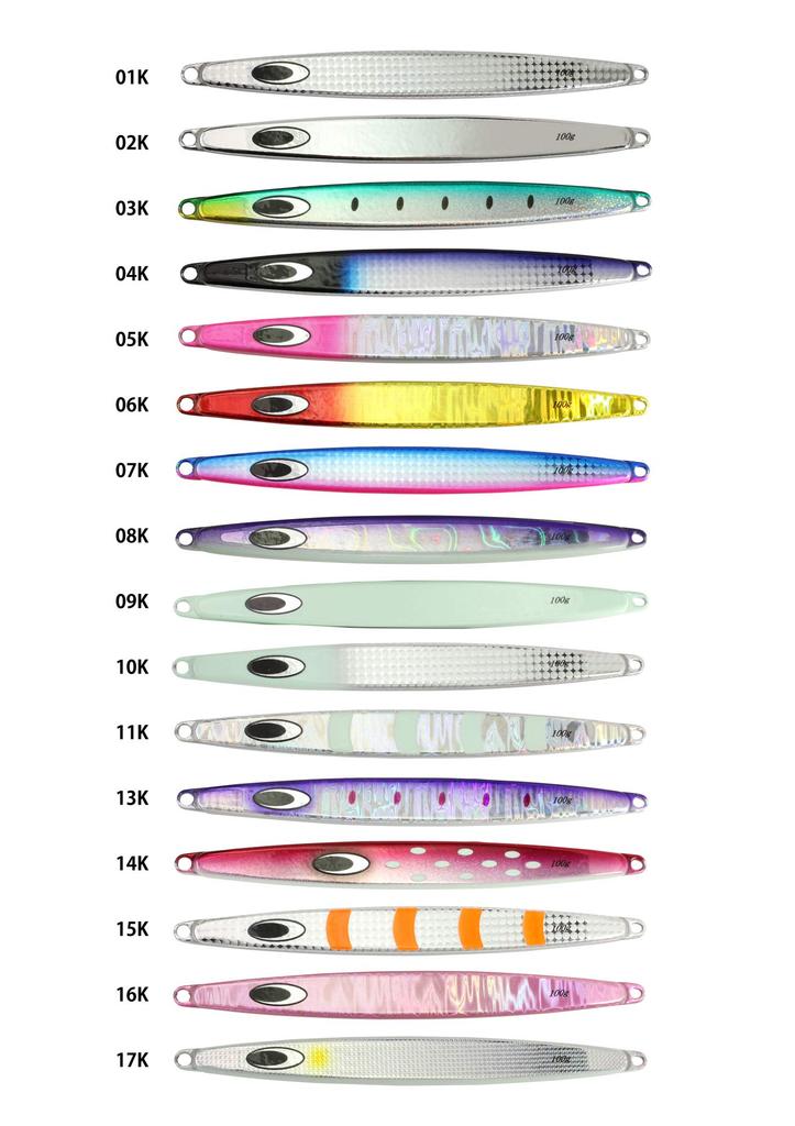 NatureBoys Wiggle Rider Aluminum Silver 100g WR1100-02K Lure,
