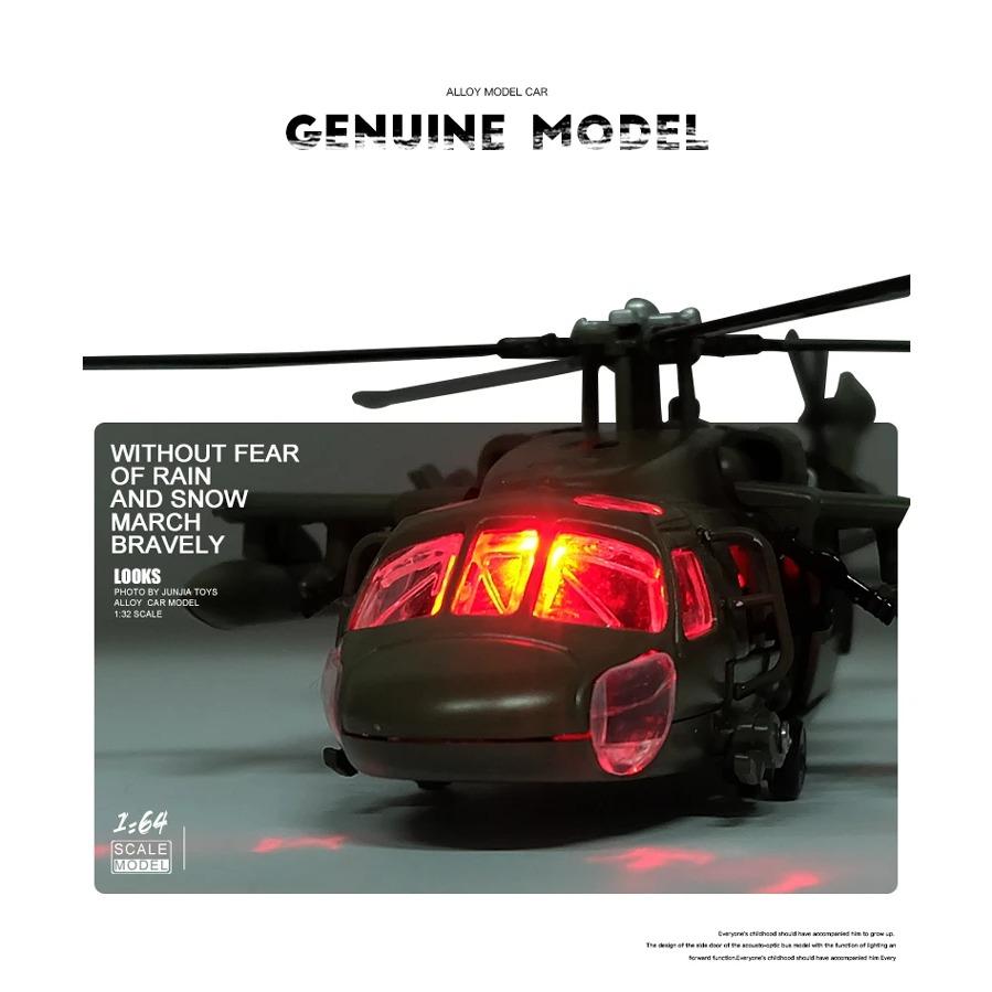 1/64 UH-60 Hawk Helikopter Wielozadaniowy Model Samolotu Ze Stopu Symulacja Metalowy Model Latający Zabawka Dźwięk i Światło Prezent dla Dzieci