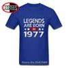 Stylish Distressed Vintage Legends Are Born In 1977 T Shirts Fathers Day Best Gift Retro 1977 Tshirt Dad 42nd Birthday Apparel