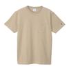 Champion Short Sleeve Crew Short Sleeve Pocket Sand Men's T-Shirt, Neck, 100% Cotton, USA, T-Shirt, Basic, Beige, C3-X357