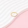 18K PVD Gold Plated Stainless Steel Rings Tarnish-Free Waterproof Simple Dainty CNC CZ Pinky Micro Pave for Party Fine Jewelry