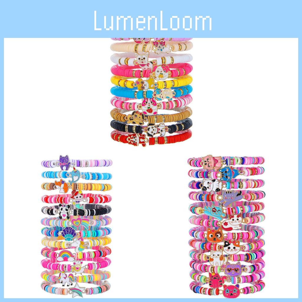 Kids Multilayer Cartoon Animal Bracelets Handmade Soft Clay Jewelry For Children