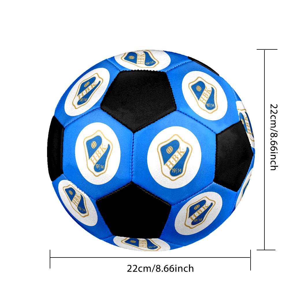 SIZE 5 Halmstads BK Soccer Ball Colorful All Ages Machine Stitched PVC Competition Ready Durable High-Bounce