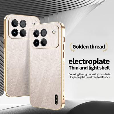 KADEM Pouzdro na telefon pro Honor Win 5G / Win RT 5G Galvanické pokovení Hedvábná textura PU + TPU Zadní kryt telefonu