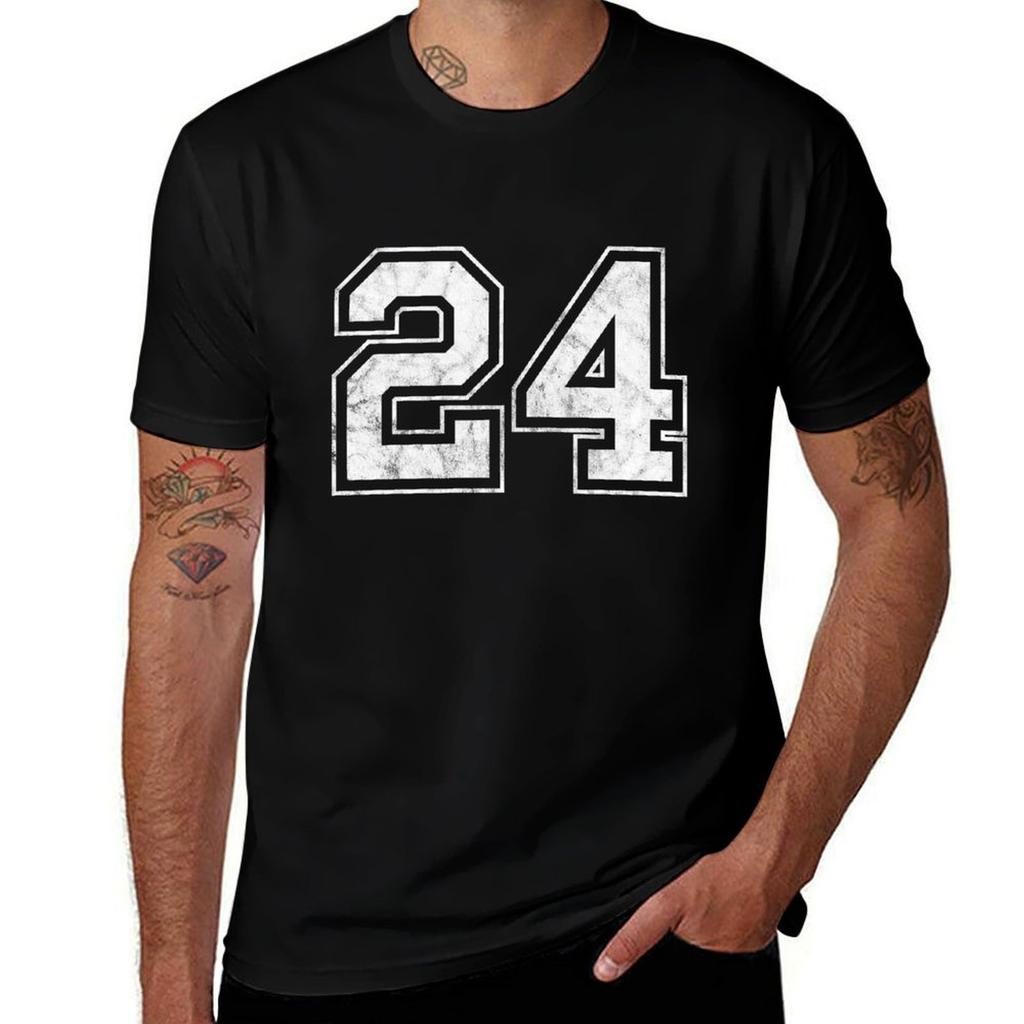 Number 24 TShirt Soft Lightweight Cotton TShirt