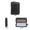 Women's RFID Multi-Slot Accordion Cowhide Card Holder with Anti-Theft Protection