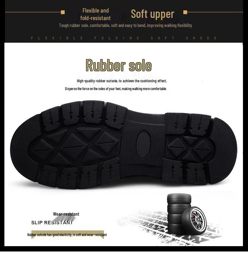 Men's Spring & Autumn Casual Leather Shoes - Trendy, Versatile, Top Layer Cowhide, Round Toe, Lace-up Design.