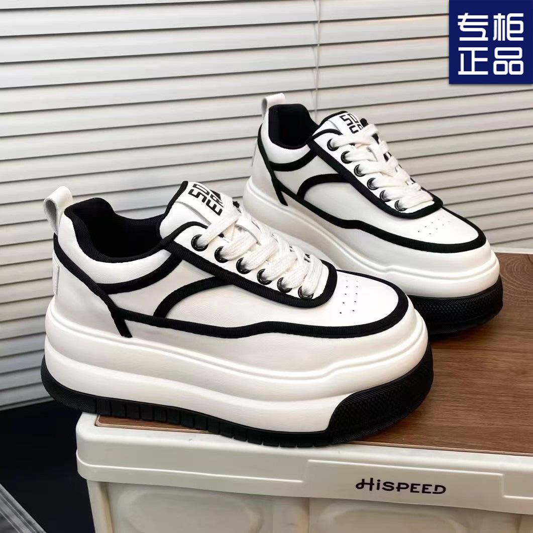 

Весна 2025 года, новые универсальные студенческие туфли для спорта и отдыха для женщин, маленькие увеличивающие рост кроссовки на толстой подошве, маленькие белые туфли для женщин 40 чёрный