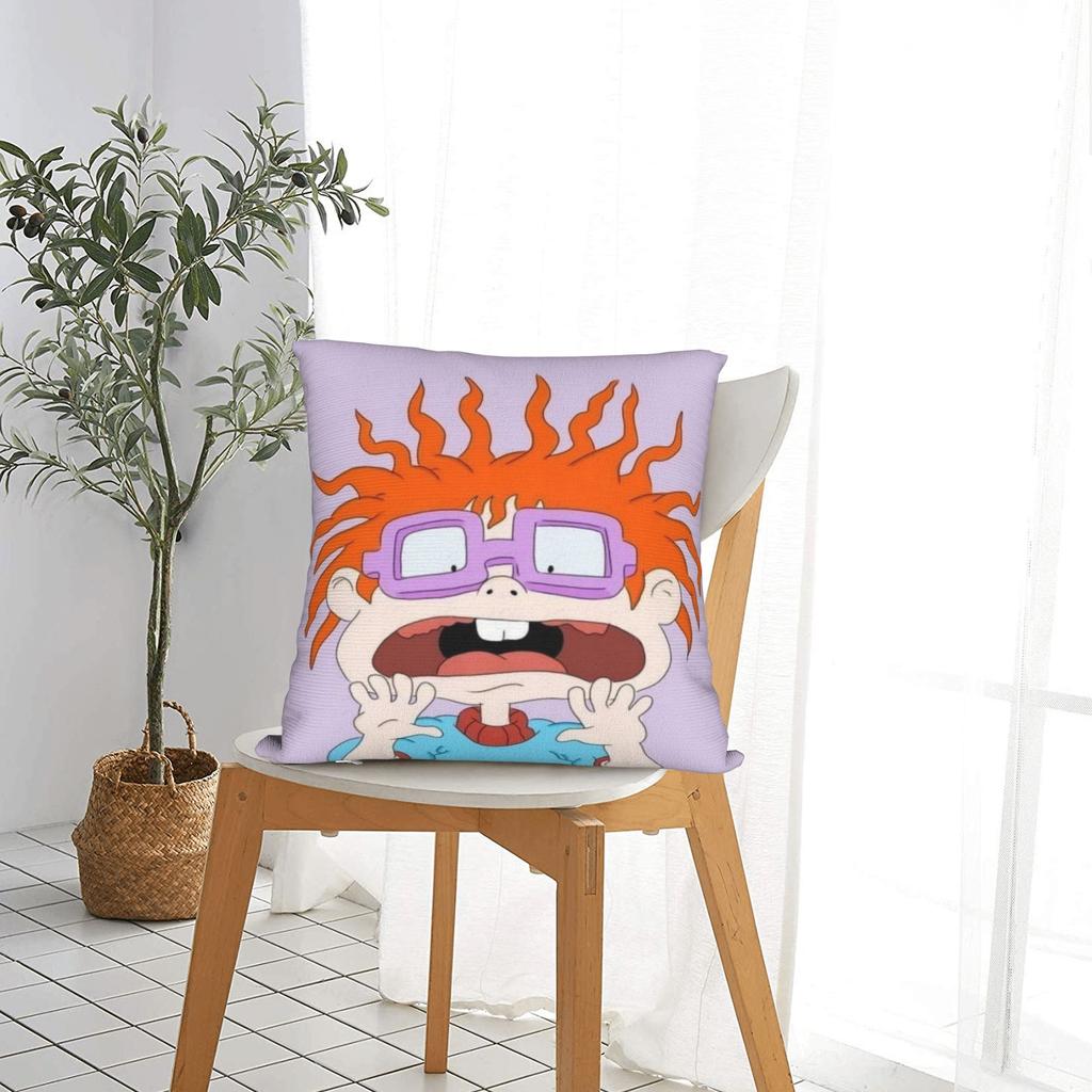 Rugratsed Chuckie Finster Anime Pillow Case  Design Pillow Cover For Sofa Home Decor Fashion Pillowcases