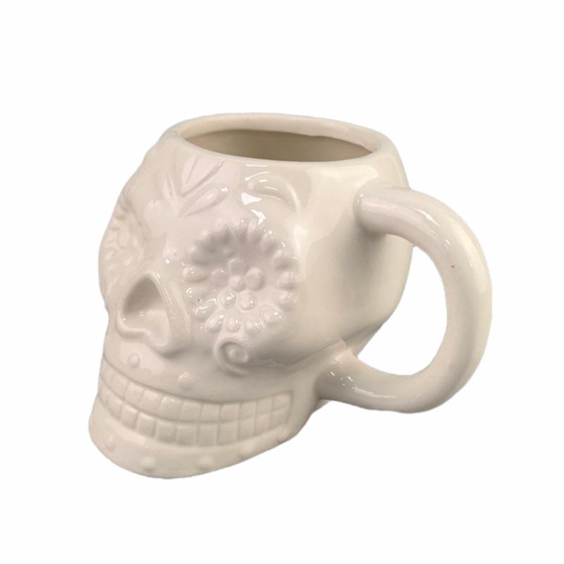 Ceramic Mug, Ceramic Skull Mug, Halloween Mug, Ghost'S Day Gift Cup 3D Three-Dimensional Cup