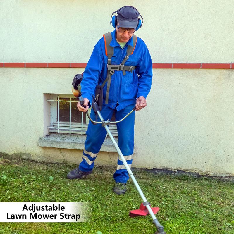 Adjustable Grass Trimmer Double Shoulder Belt Lawn Mower Harness Strap Trimmer Brush Cutter Harness Belt Labor Saving Mower Belt