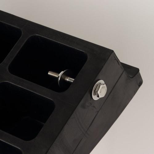 IRIS OHYAMA Step Slope Plate Width 60cm Step 10cm GDP-9560 Rubber Black