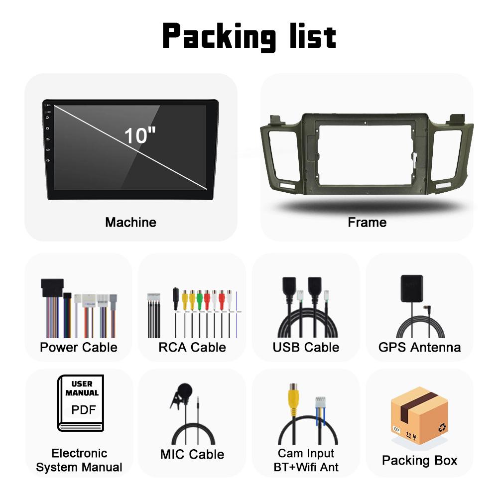 For Toyota RAV4 Rav 4 XA40 2012 - 2018 Android Car Radio Multimedia Video Player Navigation GPS Carplay Touch Screen Auto Stereo Intelligent Systems