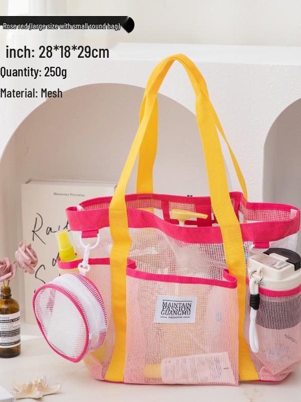 Women's Large Capacity Waterproof Multi-Pocket Mesh Makeup & Toiletry Travel Bag