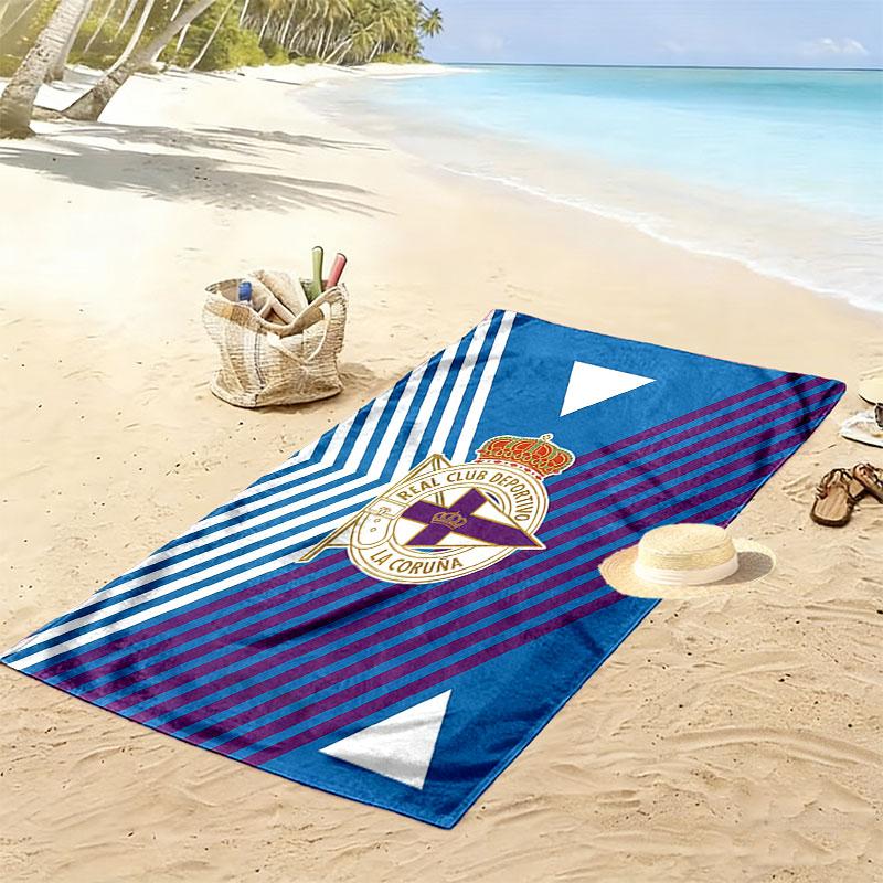 Deportivo logo Beach Towel, Large Soft Quick Dry Towel for Beach Camping Swimming
