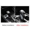 For Nissan Sylphy Sentra - Carbon ABS Gear Shift Knob Head Cover Trim 3x