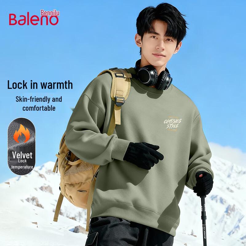 Baleno Men's Fleece Lined JPB Graphic Round Neck Sweatshirt