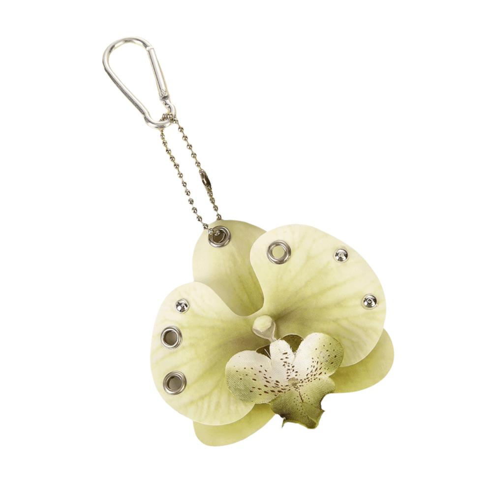 

Elegant Colorful Simulation Flower Keychain Sweet Pearl Butterfly Orchid Keyring Star Bow Backpack Decoration Bag Accessories