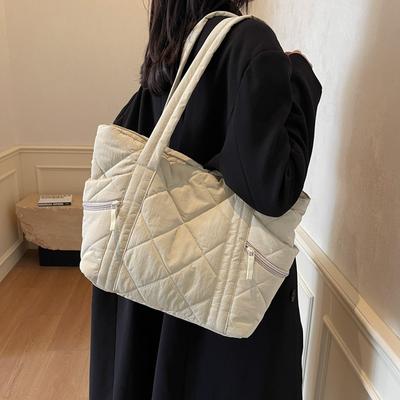 New Fashion Women's Bag Travel Leisure Shoulder Cotton Bag Tote Bag Large Capacity Hand Carry High-end Women's Bag
