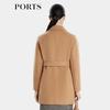 PORTS Women's Wool Cashmere Blend Mid-Length Coat