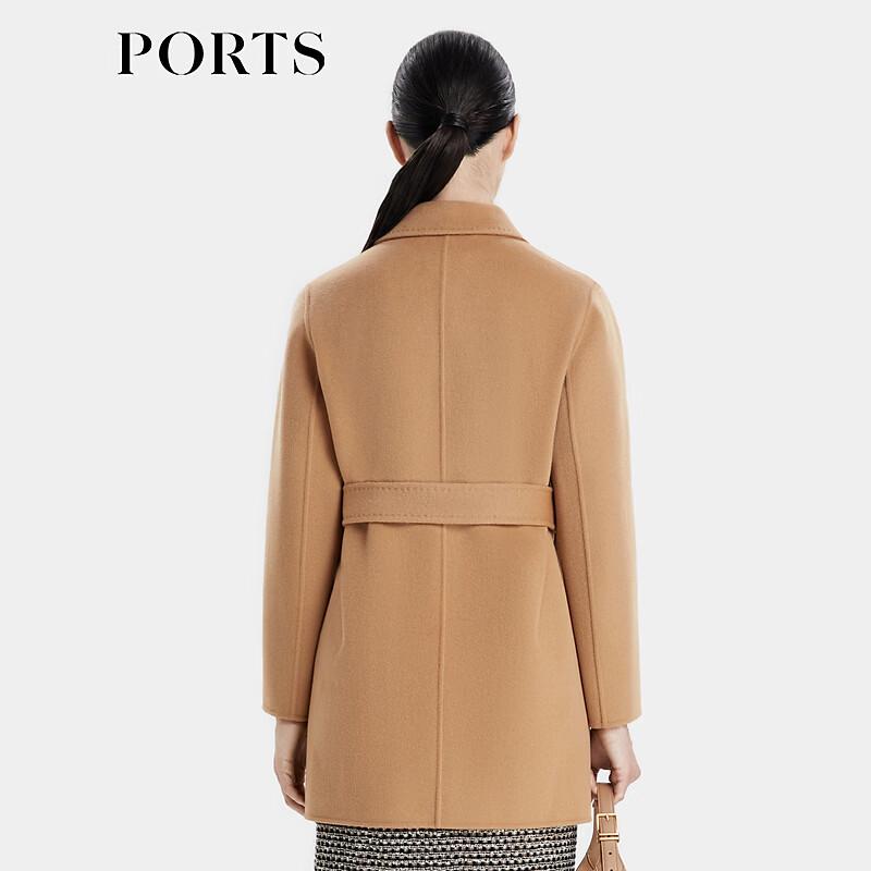 PORTS Women's Wool Cashmere Blend Mid-Length Coat