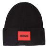 Hugo Childrens/Kids Logo Ribbed Beanie