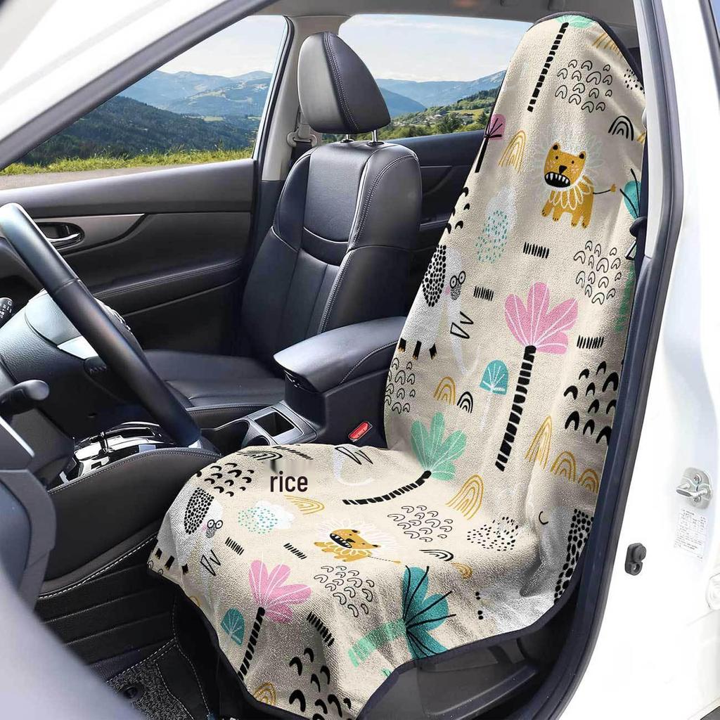 All-Season Universal Car Seat Towel Cover: Front Seat Protector for Gym and Workout
