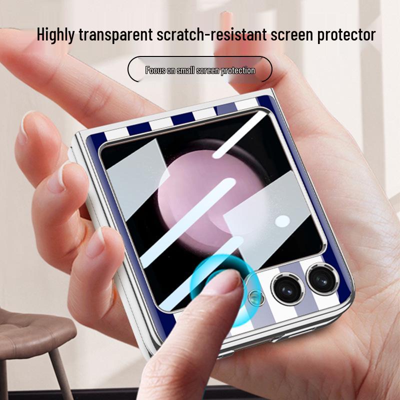 Samsung Z Flip5 Electroplated Protective Case - Colorful, Drop-proof Phone Cover