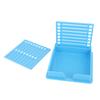 Sticky Note Holder with Stencil Self Sticky Note Holder Clip with Template Pad Organizer Dispenser for Desk Office Home School Supplies