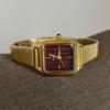 New Luxury Gold ChainVintageWatchFor Women Minimalist And StylishDesign Quartz Wristwatch Women'S Fashion Watch, Women'S Jewelry