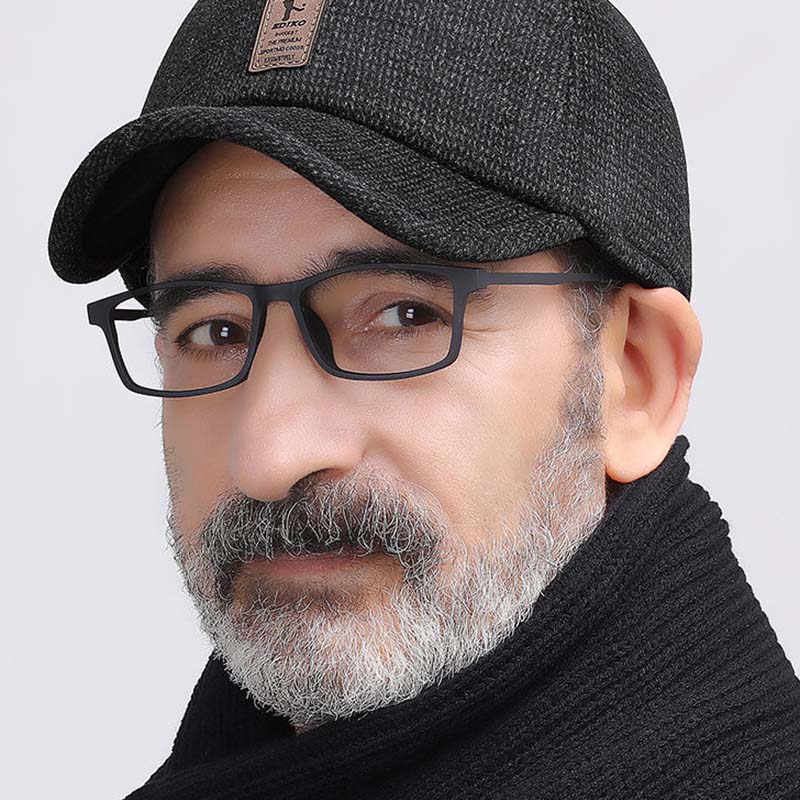 Čepice Pánská Podzimní a Zimní Středně a starší Otec a starší Teplá kšiltovka Old Man Zimní ochrana proti chladu Čepice na uši